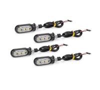DAYOTIE para Z750 para Z1000 para Z900RS para ZZR600 para Z250 para EX250 para EX300 Luz Intermitente De Freno Trasero De Motocicleta Luz De Señal De Parada Motocicleta Intermitentes(Clear,4pcs)