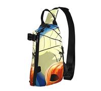 Daypack Sling Bag Cartoon Sloth On The Tree Leaves Flowers Fanny Pack Classic Crossbody Bandolera