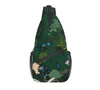 Daypack Sling Bag Colorful Flame Skull Chest Bag Diagonalmente Classic Crossbody Bandolera