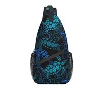 Daypack Sling Bag Psychedelic Sea Turtle Pecho Hombro Mochila Elegante Bandolera Bandolera