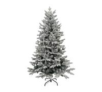 DAYRON - Árbol de Navidad Artificial Nevado con Ramas Abatibles y Soporte Metálico Plegable, Disponible en 150 y 180 cm, Montaje Rápido y Fácil de Guardar