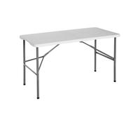 Dayron Mesa Plegable Rectangular para Catering y Camping Blanco Dayron