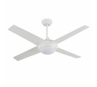 Dayron Ventilador de Techo con Luz 4 Aspas 56W 6 Velocidades Montana Blanco Dayron
