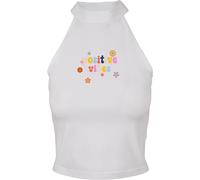 Days Beyond Señoras Positive Vibes Camiseta corta de cuello alto M