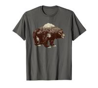 Days Gone Bear-Shaped Forest Landscape Vintage Logo Camiseta
