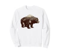 Days Gone Bear-Shaped Forest Landscape Vintage Logo Sudadera