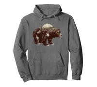 Days Gone Bear-Shaped Forest Landscape Vintage Logo Sudadera con Capucha