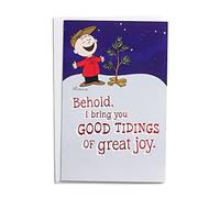 DaySpring - Peanuts - Good Tidings Great Joy - 50 tarjetas de Navidad a granel, KJV (J4792), multicolor