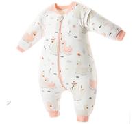 Daysskk Saco de Dormir con piernas para bebé de 18 a 36 Meses, Saco de Dormir bebé de Invierno de 2,5 TOG, Saco de Dormir con Mangas Desmontables, Saco de Dormir para Todo el año con pies para bebé