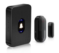 DAYTECH Sensor de alarma de puerta inalámbrico, timbre de alarma de puerta abierta, alerta de entrada para seguridad de oficina en casa, tienda y oficina, rango de funcionamiento de 300 pies/100 m, 55