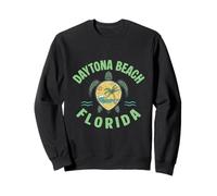 Daytona Beach Florida Tortuga Marina Océano Ola Retro Vintage Sudadera