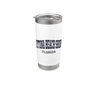 Daytona Beach Shores Florida Retro Vaso térmico de acero inoxidable de doble pared