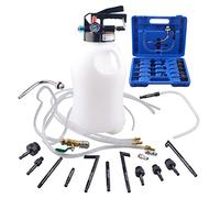 DAYUAN Bomba de Transferencia de líquido de transmisión neumática de 10 L, Sistema de llenado de Aceite de Caja de Cambios ATF con 14 adaptadores de llenado