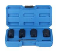 DAYUAN Juego de 5 extractores de tuercas de perfil en espiral, 1,27 cm (1/2 pulgadas), extractor de tornillos dañado (4 tamaños, 17 mm, 19 mm, 21 mm, 22 mm)