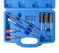 DAYUAN Juego de herramientas de limpieza de inyectores, 14 piezas de asiento de inyector y juego de limpieza de eje