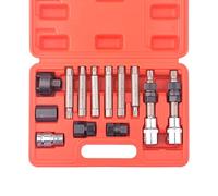 DAYUAN Juego de Herramientas de polea de Rueda Libre para alternador de Coche, 13 Piezas, Brocas hexagonales de Estrella