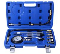 DAYUAN Kit de probador de compresión de cilindro de motor, herramienta de diagnóstico de medidor de presión de combustible de gasolina