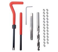 DAYUAN Kit de reparación de roscas M6 x 1,0 mm, Herramientas de reparación de Rosca, Kit de inserción de Alambre, Juego de Herramientas manuales compatibles para reparación de automóviles