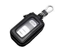 DAYUANDIAN Funda universal para llave de coche, protector de llavero de cuero PU, funda para mando a distancia con cierre de cremallera, funda para llaves para hombres y mujeres