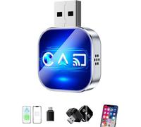 Dayyearn 2026 Upgrade 3 in 1 Screen Mirror iOS Phone, Wired to Wireless Screen Mirroring Carplay Adapter for Car, Plug and Play (Blue B for Android)