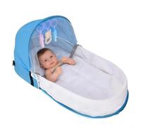 Dayysiuy Cuna de Viaje - Plegable, Lavable y Reutilizable con Dosel - Cuna portátil para bebés en Viajes - para Niños y Niñas, Picnic, Excursiones