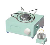 Dayysiuy Estufa de Gas Portátil para Exteriores,Pequeña Estufa de Gas Portátil de Uso en Exterior,Quemador de Cocina de Mesa | para Camping Cocina Patio Mostrador Playa Picnic