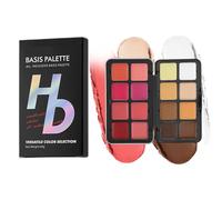 Dayysiuy Paleta de Rubor para Mejillas | Paleta de Rubor e Iluminador de 16 Colores,Duradero Iluminador Corrector Bronceador para Maquillaje Facial Mejillas Mujeres y Jóvenes