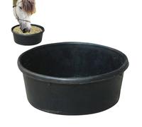 Dayysiuy para Caballos | Cubo De Alimentación para Ganado De 4 litros - Recipiente para Baño De Polvo Y Bebedero Al Aire Libre para Gato Pato Pollo Cabra | Granja Animales Pequeños Gallinas Cabras