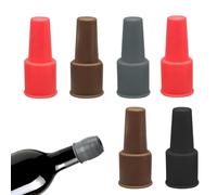 Dayysiuy Tapón De Vino Reutilizable | 6 Piezas De Estilo Universal Y Hermético - Tapones Para Botellas De Vino Y Bebidas - Para Bebidas Y Uso En Hogar O Fiestas