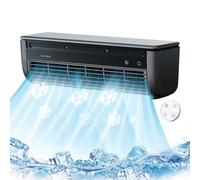 Dayysiuy Ventilador con Aire Acondicionado | Ventilador Refrescante Climatizador,Cargador Inalámbrico Velocidades Portátil Para Cocina Hogar Exterior Dormitorio Viaje Gimnasio Baño