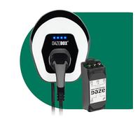 Daze | [Kit] Dazebox C Estación de Carga Wallbox Modo 3 para EV y PHEV | Cable Tipo 2 Integrado | Conectividad App Daze | (trifásico/hasta 22 kW / 32 A) + [Power Management con Night Boost]
