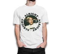 Dazed and Confused Movie T-Tshirts Camisetas y Tops, 90's Matthew Mcconaughey Alright Funny tee White(X-Large)