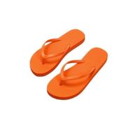 Dazengzeng Zapatos de ducha, Chanclas con clip for mujer - Sandalias de playa de verano con suela plana(Orange,43 EU)