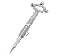 Dazkzooy Llave Maestra Universal de Aleación de Zinc - Extractor de Bombines de Cerraduras, Cilindro Calibre Multi Propósito para Abrir Puertas y Muebles Antiguos - Llave De Construcción Universal