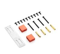 DAZLOR Kit de Soporte de Montaje Fijo Servo de Metal para MN D90 D91 D99S MN99S 1/12 RC Truck Car Piezas de ActualizacióN Accesorios, Rojo