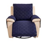 DAZSIAZ Funda Acolchada para Sillón Reclinable con Correa Elástica, Funda de una Pieza para Reposabrazos y Reposacabezas, Protector Lavable para Sillón, Apto para Perros y Gatos(Blue,60x200cm)