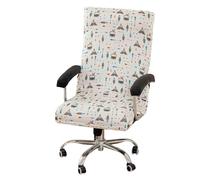 DAZSIAZ Funda Elástica para Silla de Oficina con Cremallera Resistente, Funda Protectora Universal para Silla Gaming Giratoria, Resistente a Arañazos de Gato, Suave y Extraíble(E,XL)