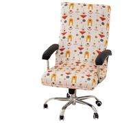 DAZSIAZ Funda Elástica para Silla de Oficina con Cremallera Resistente, Funda Protectora Universal para Silla Gaming Giratoria, Resistente a Arañazos de Gato, Suave y Extraíble(A,XL)