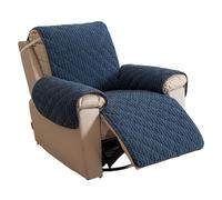 DAZSIAZ Fundas Gruesas para Sillones Reclinables de 60 x 195 cm, Funda para Sofá de una Pieza con Tiras Elásticas, Protector de Muebles Lavable para Mascotas(Blue,60x195cm)