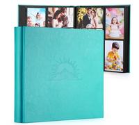 DazSpirit Álbum de fotos 10 x 15 cm, 600 fotos, álbum de fotos con estuche de cuero y relieve elegante, gran libro de fotos clásico para pegar para boda, aniversario, bebé y familia