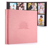 DazSpirit Álbum de fotos de 6 x 4 pulgadas, 600 bolsillos, cubierta de cuero con elegante patrón en relieve, capacidad extragrande, libro de recuerdos familiares para boda, aniversario, bebé, familia