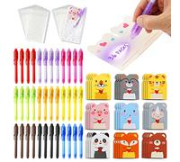 DazSpirit - Bolígrafo de Tinta Invisible con Bloc de Notas de Animales Lindos y Bolsas de Regalo, bolígrafo mágico con luz UV para niños, bolígrafo Invisible para Escribir un Mensaje Secreto