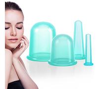 DazSpirit Ventosas Celulitis, 4 PCS Catación Silicona Pequeñas Copas Cuerpo Anti Celulitis Kit Anticelulítica Ventosas Masajeador Facial Espalda Salud Mejora la Circulación Reducir Celulitis (Verde)