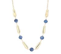 Dazylleco Cadena larga de oro para mujer, cadena larga con perlas, regalo de bisutería para mamá, Resina Perla, Sin piedra preciosa