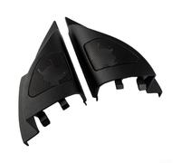 DAZZLEEX 2 fundas para altavoz de agudos de coche para Mitsubishi Lancer EX Fortis 2011-2018, ángulo de ajuste de ángulo de altavoz de pilar A, modificación de audio, plástico ABS negro