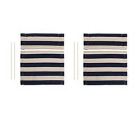 DAZZLEEX 2 juegos de tela de repuesto para silla, fundas de lona de repuesto para silla de directores, kit de sillas de jardín para tumbonas, piscina, sol, jardín