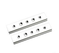 DAZZLEEX 2 piezas de aleación de aluminio T-track deslizante para carpintería mesa sierra ingletadora taladro taladro banco DIY proyectos 100-450 mm (100 mm)