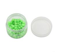 DAZZLEEX 20-200 cuentas de silicona fluorescentes luminosas de 4 mm, 5,5 mm, 6 mm, 8 mm, que brillan en la oscuridad, atractor de pesca para aparejos de pesca en el mar, cuerpos de gancho y mosca