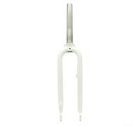 DAZZLEEX 20 Pulgadas Bicicleta plegable Horquilla de aluminio 28.6mm Tubo recto 74mm Espaciado para V Brake Negro (Blanco)