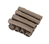 DAZZLEEX 8 fundas protectoras de fibra de vidrio de fibra de vidrio de 6.3 pulgadas para Hot Rod Classic Car Engine Black Red Titanium (titanio)